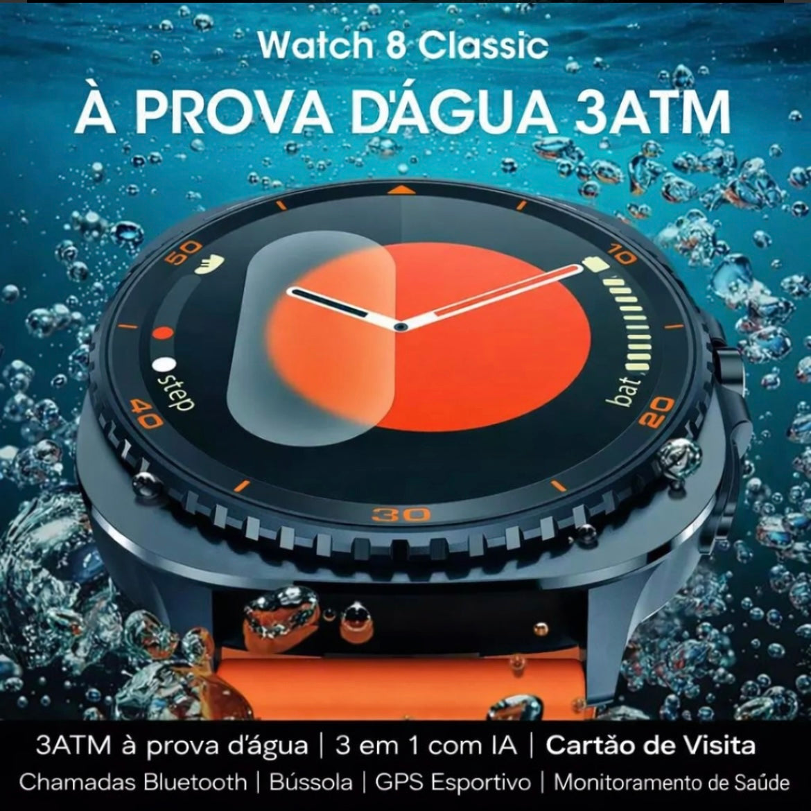 Smartwatch Microwear MA33 Ultra 2 Série 11 Whatsapp A Prova D'água