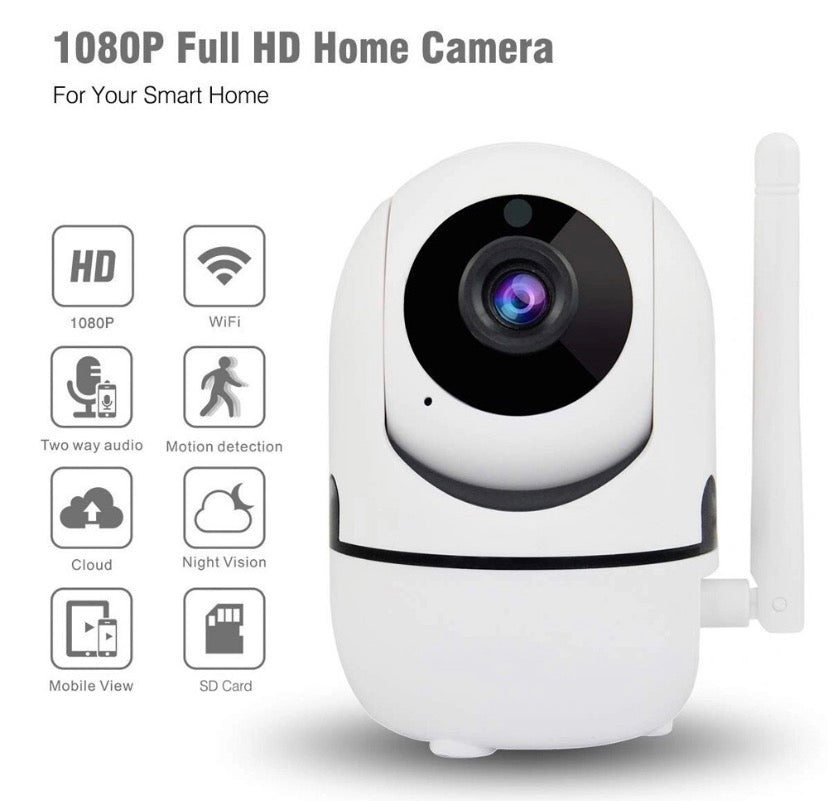 Camera Inteligente Ip Wifi 1080p Giratoria 360