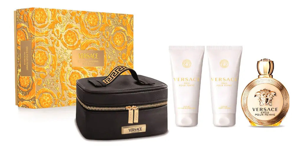 Kit Versace Eros Pour Femme EDP 100ml Perfume + Body Lotion + Shower
