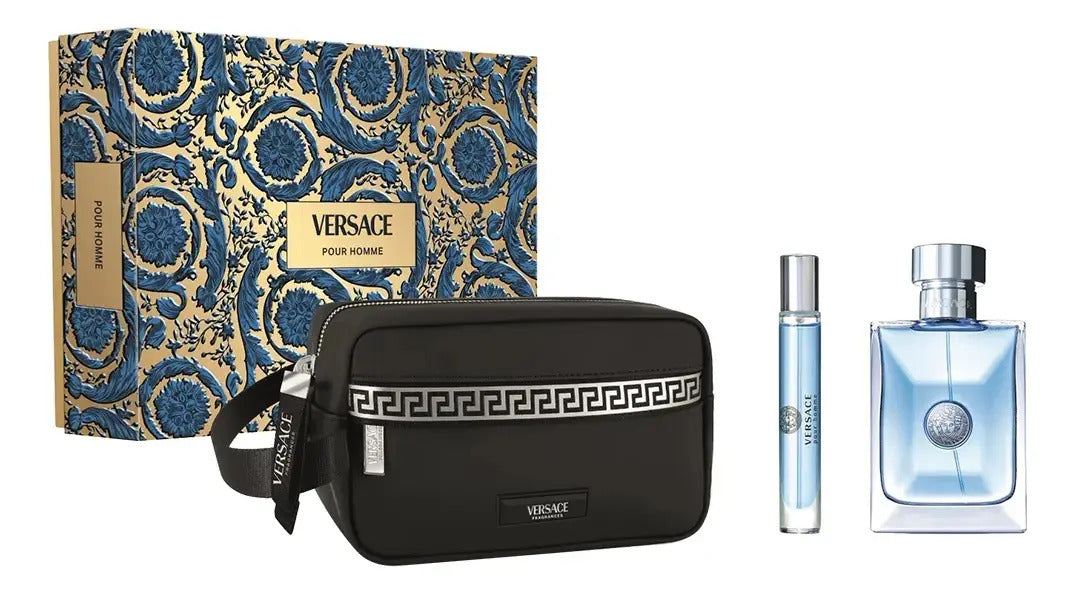 Kit Versace Pour Homme Edt 100 Ml + 10 Ml + Neceser - Masc