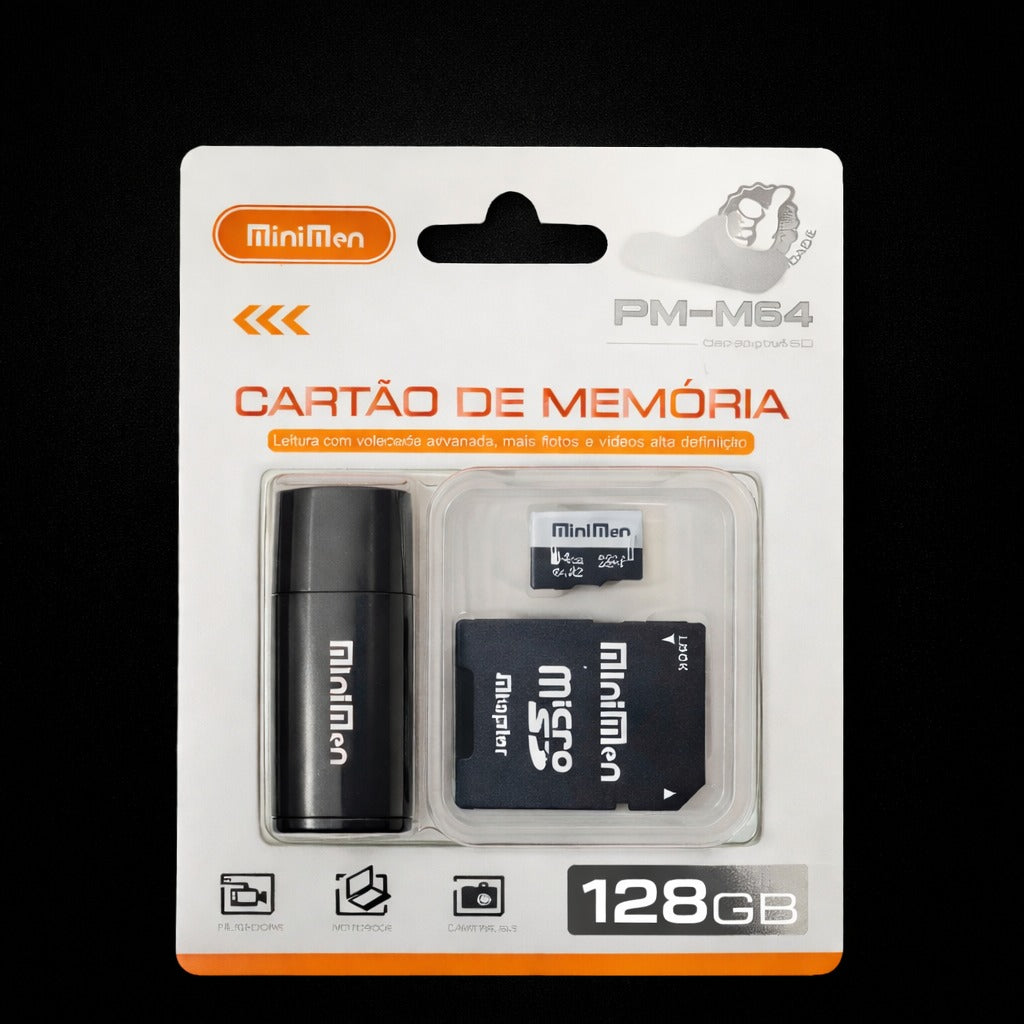 Cartão de Memoria 128GB Com Adaptador Drive