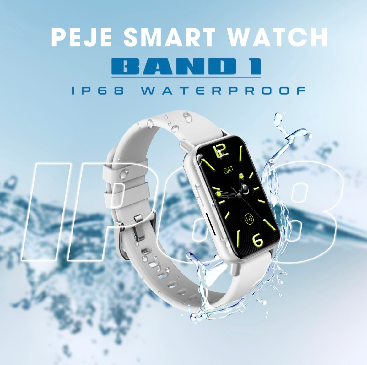 Smartwatch Peje Band 1 Faz Chamadas Resistente A  Água