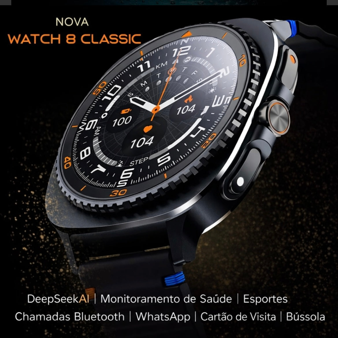 Smartwatch Microwear MA33 Ultra 2 Série 11 Whatsapp A Prova D'água