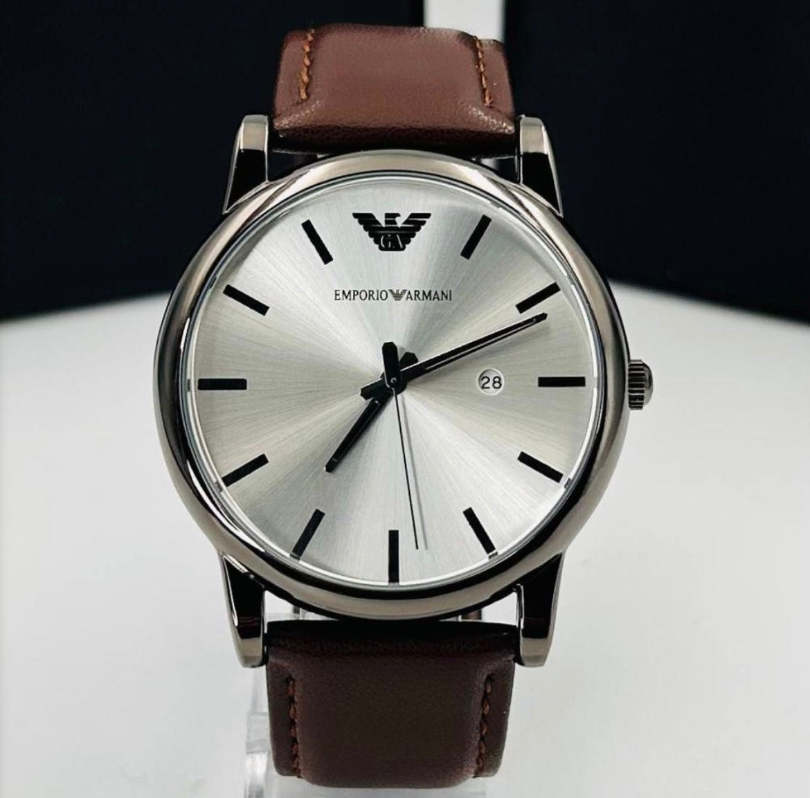 Relógio Armani Exchange Pulseira Em Couro
