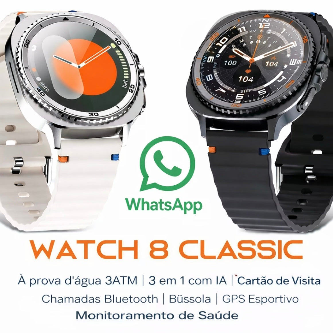 Smartwatch Microwear MA33 Ultra 2 Série 11 Whatsapp A Prova D'água