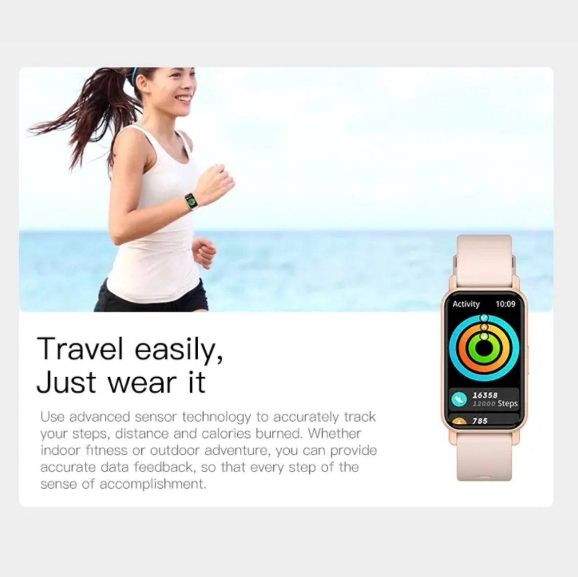 Smartwatch Peje Band 1 Faz Chamadas Resistente A  Água