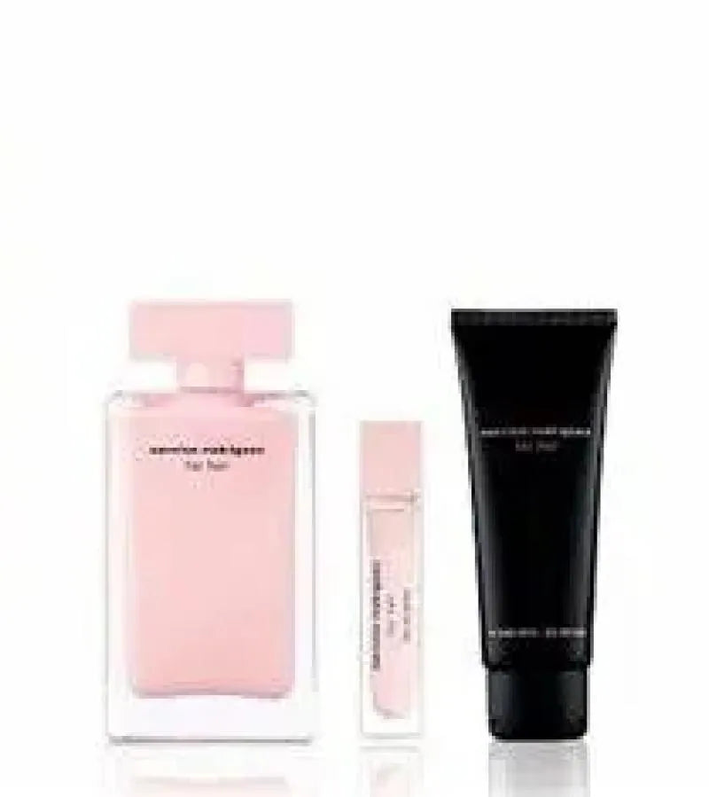 Kit Narciso Rodriguez For Her Feminino Edp 100ml + Edp 10ml + Body Lotion 50ml