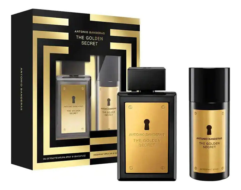 Kit Banderas The Golden Secret Masc Edt 100ml + Deo 150ml