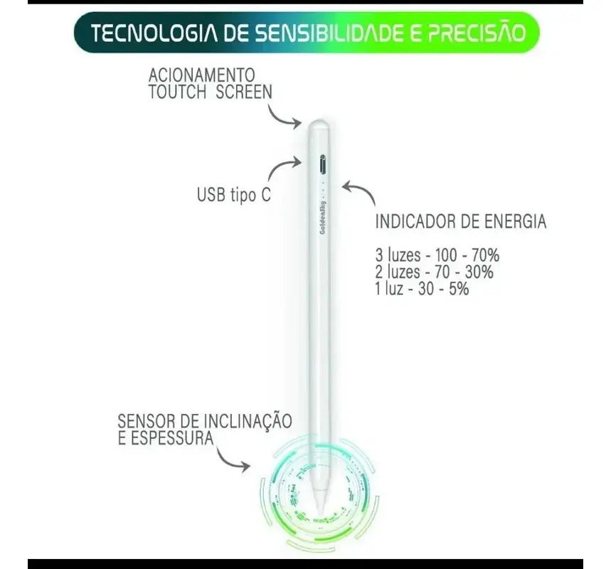 Caneta Touch Compatível Com IOS e Android