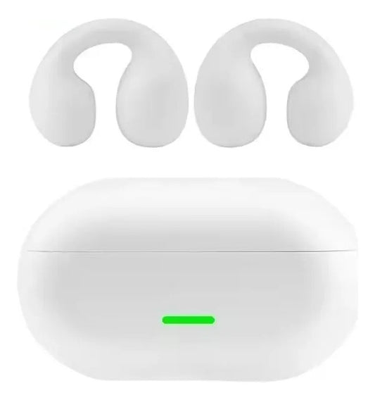 Fone De Ouvido Clip Brinco Bluetooth 5.3 Esportivo - Branco Altomex