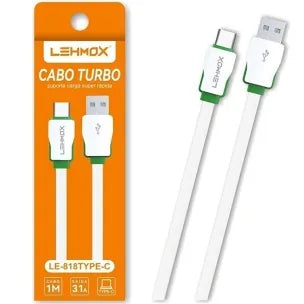 Cabo USB Para Tipo C Turbo 3.1A 1M Lehmox